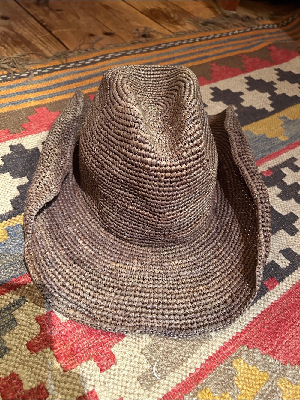 Monday Swimwear Exuma Raffia Brown Straw Hat - Picture 4 of 10